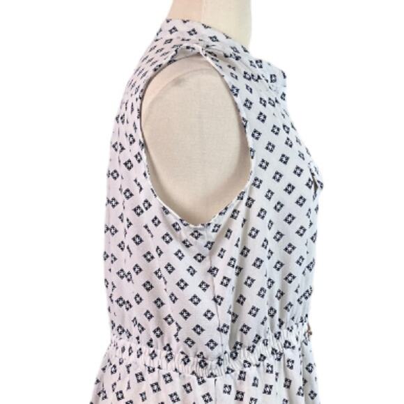 Always Indigo A-line Dress Button Top Elastic Buckle Waist Sleeveless Women’s 3X - Picture 7 of 11